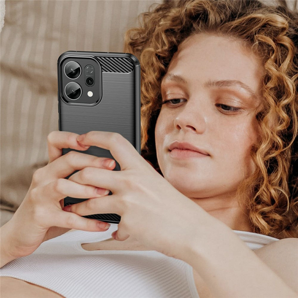 Tok Oppo Reno14 F-hez, Techsuit, karbon, fekete