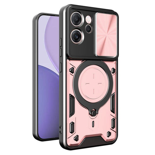 Tok Oppo Reno14 FS 5G / Reno14 F, Techsuit, CamGuard Pro, rózsaszín