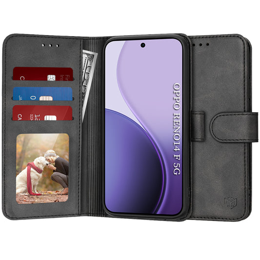 Tok az Oppo Reno14 FS 5G / Reno14 F készülékhez, Techsuit, Diary Book, fekete