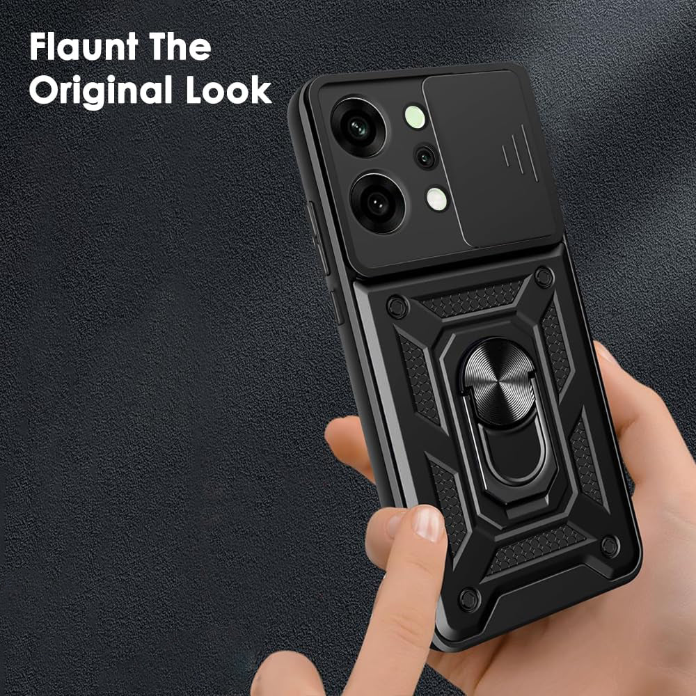 Tok Oppo Reno14 Pro-hoz, Techsuit, CamShield, Fekete