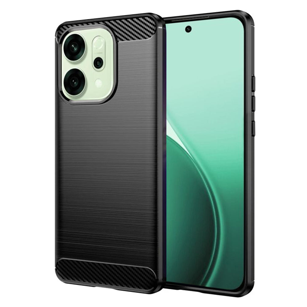 Case for Oppo Reno14, Techsuit, Carbon, Black