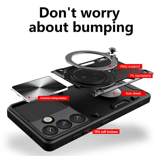 Case for Oppo Reno15 FS / Reno15 F, Techsuit, CamGuard Pro, Black