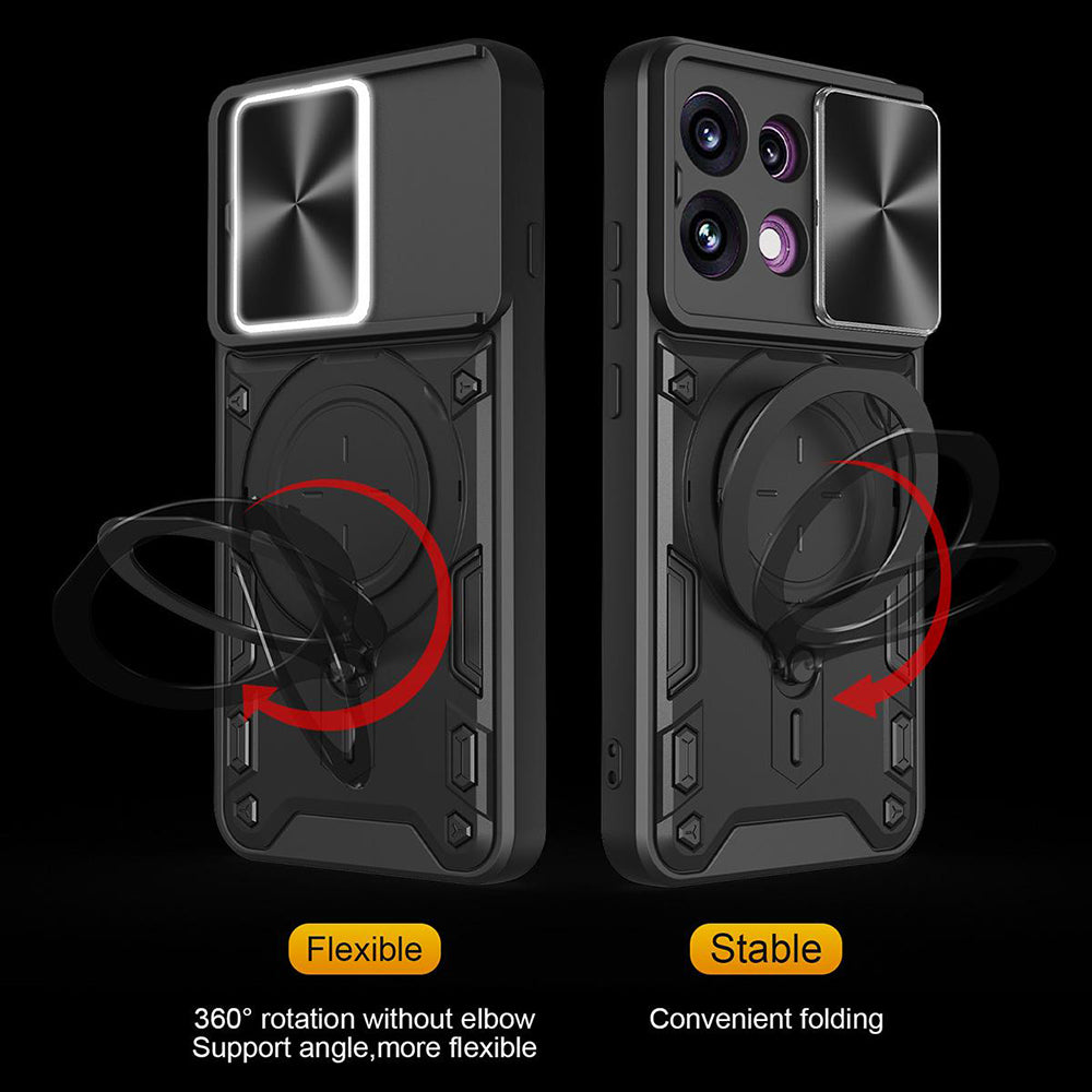 Tok Oppo Reno16 F / Reno16 FS-hez, Techsuit, CamGuard Pro, Fekete