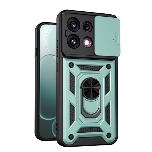 Tok Oppo Reno16 F / Reno16 FS-hez, Techsuit, CamShield, Zöld