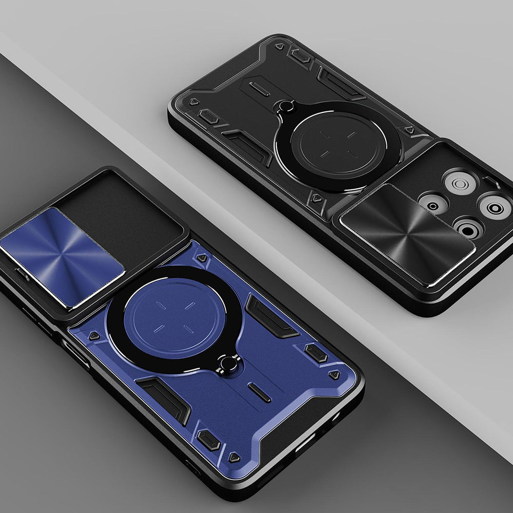 Tok Oppo Reno16 / Reno16 Pro-hoz, Techsuit, CamGuard Pro, Fekete