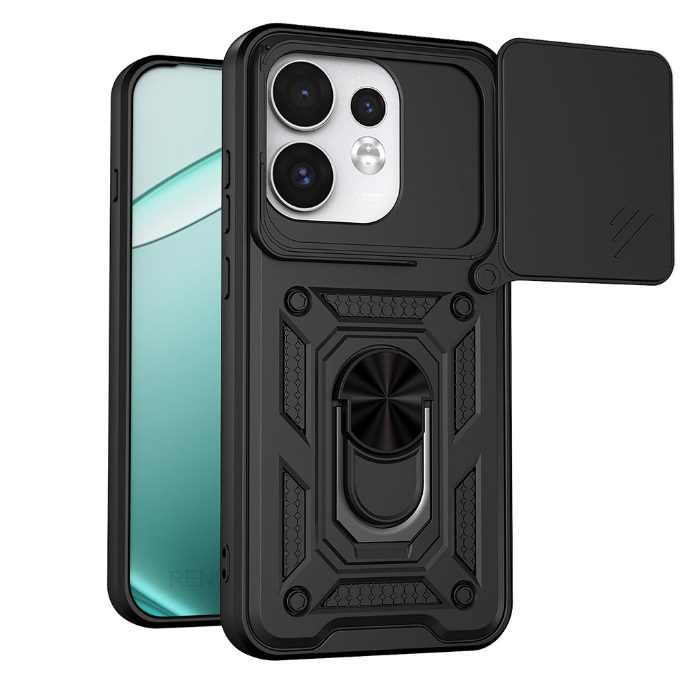 Tok Oppo Reno16 / Reno16 Pro-hoz, Techsuit, CamShield, Fekete