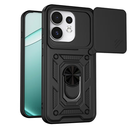 Tok Oppo Reno16 / Reno16 Pro-hoz, Techsuit, CamShield, Fekete