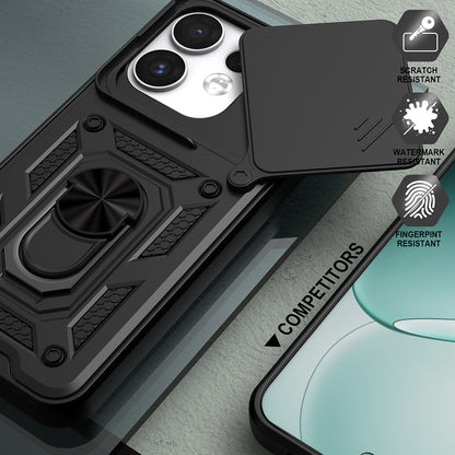Tok Oppo Reno16 / Reno16 Pro-hoz, Techsuit, CamShield, Fekete