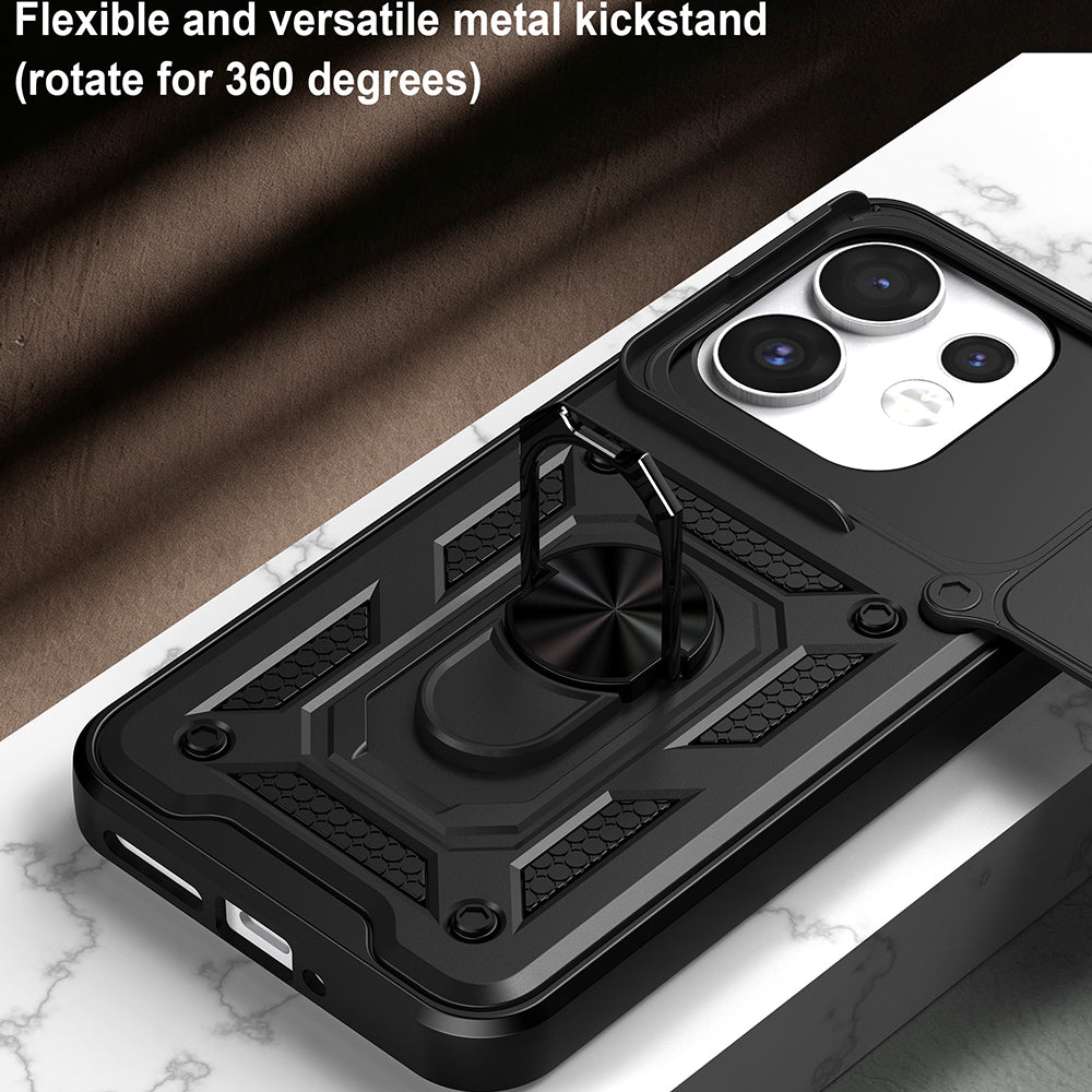Tok Oppo Reno16 / Reno16 Pro-hoz, Techsuit, CamShield, Fekete