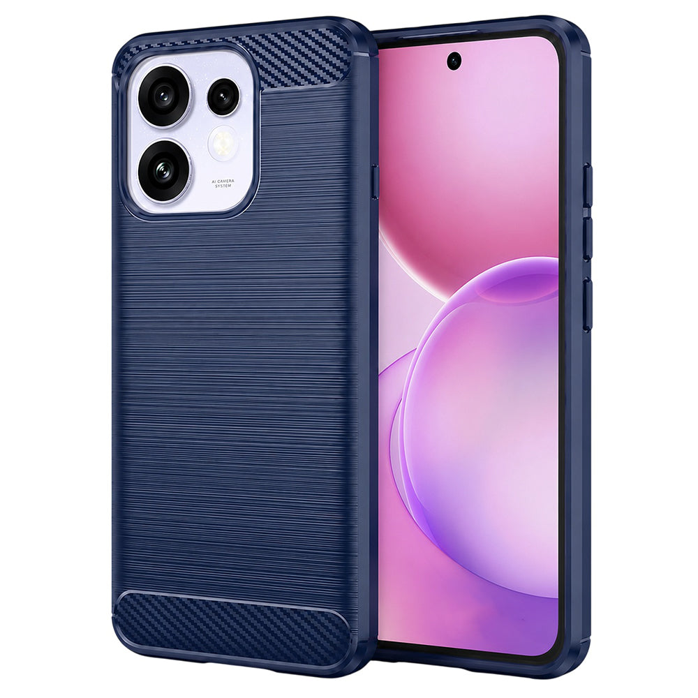 Tok Oppo Reno16 / Reno16 Pro-hoz, Techsuit, karbon, kék