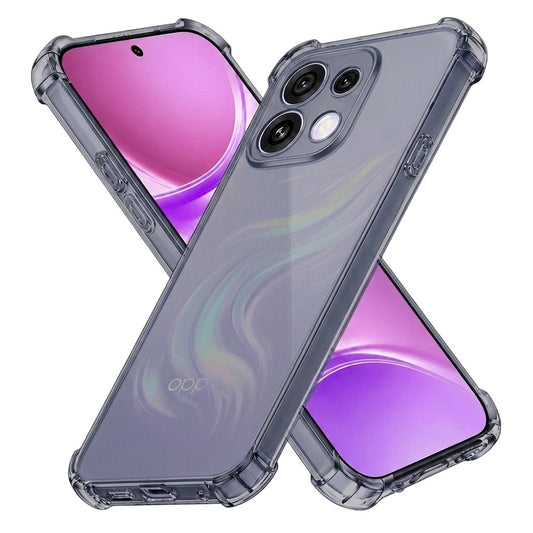 Tok Oppo Reno16-hoz, Techsuit, Ütésálló Átlátszó, Füstös