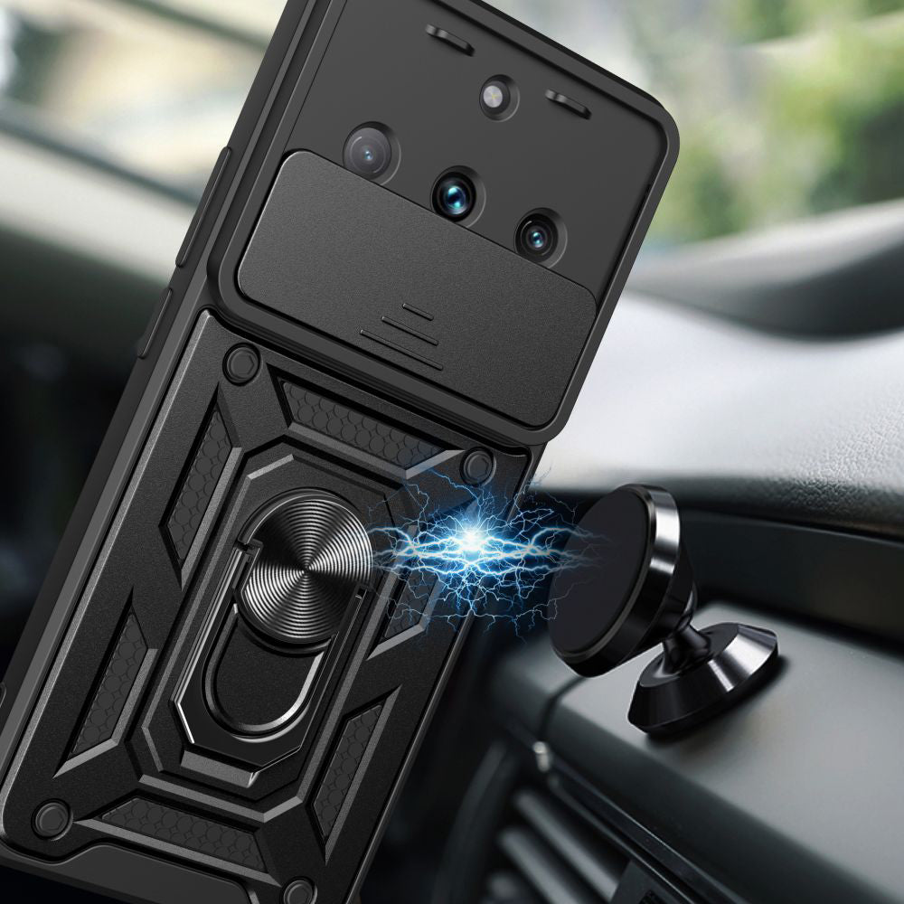 Tok Realme 11 4G-hez, Techsuit, CamShield, Fekete
