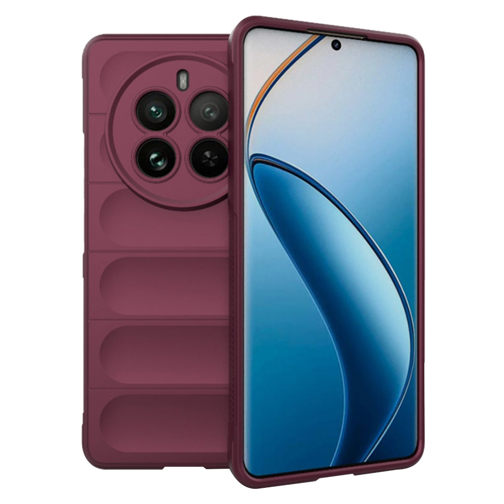 Tok Realme 12 Pro / 12 Pro+ készülékhez, Techsuit, Magic Shield, Bordó