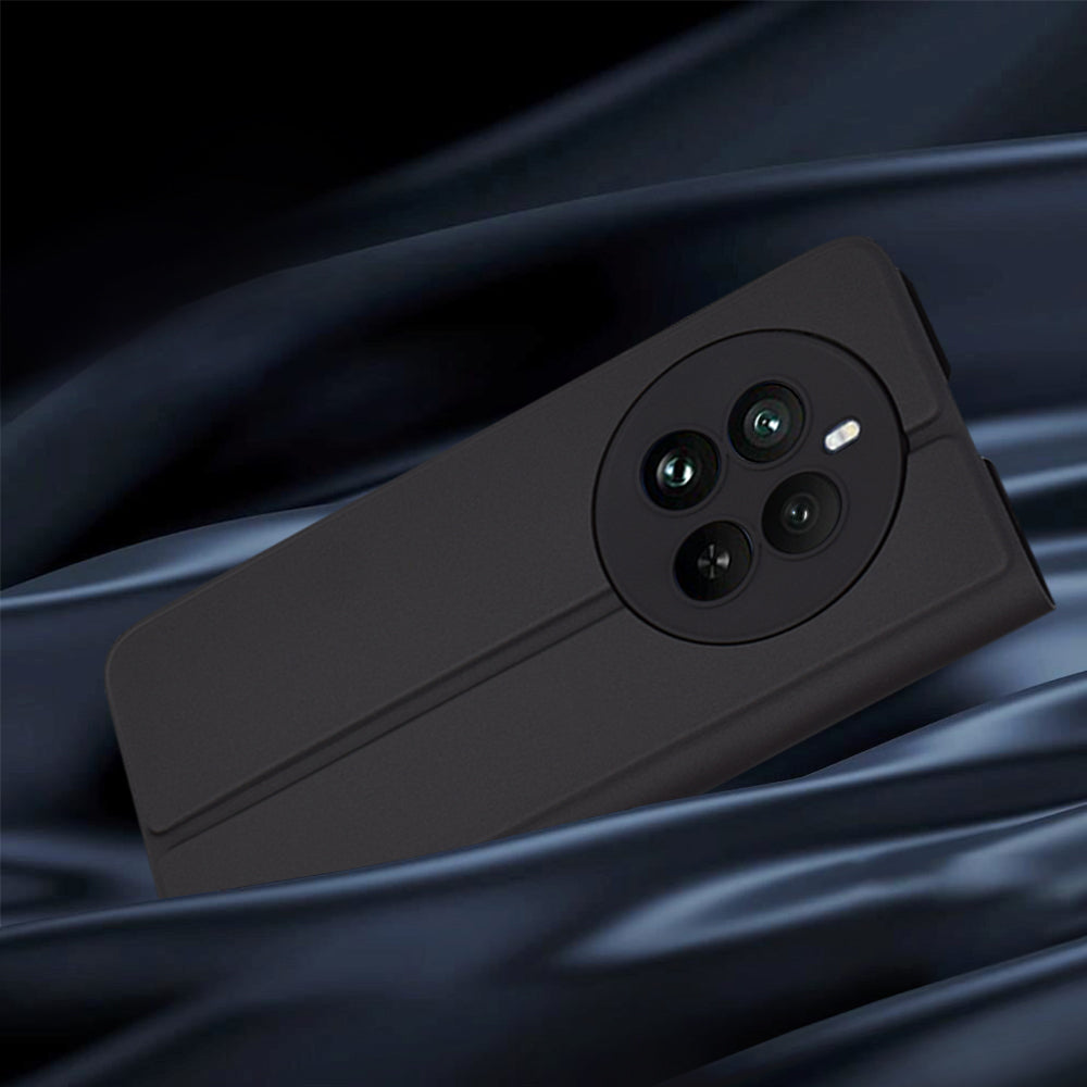 Tok Realme 12 Pro / 12 Pro+ készülékhez, Techsuit, Magskin Book, Fekete