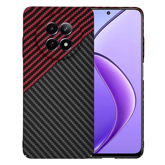 Tok Realme 12x / 12-hez, Techsuit, Carbonite FiberShell, Fekete Piros