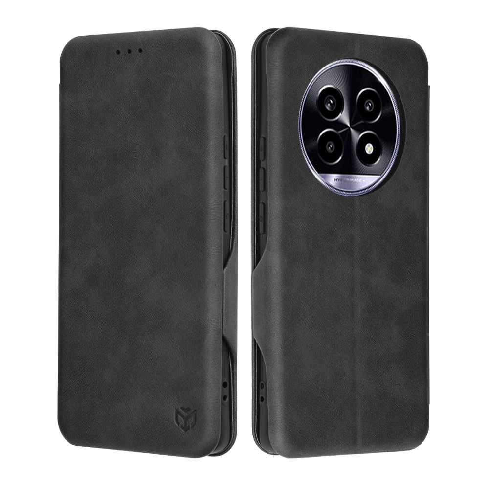 Tok Realme 13 Pro / 13 Pro+ számára, Techsuit, Safe Wallet Plus, Fekete
