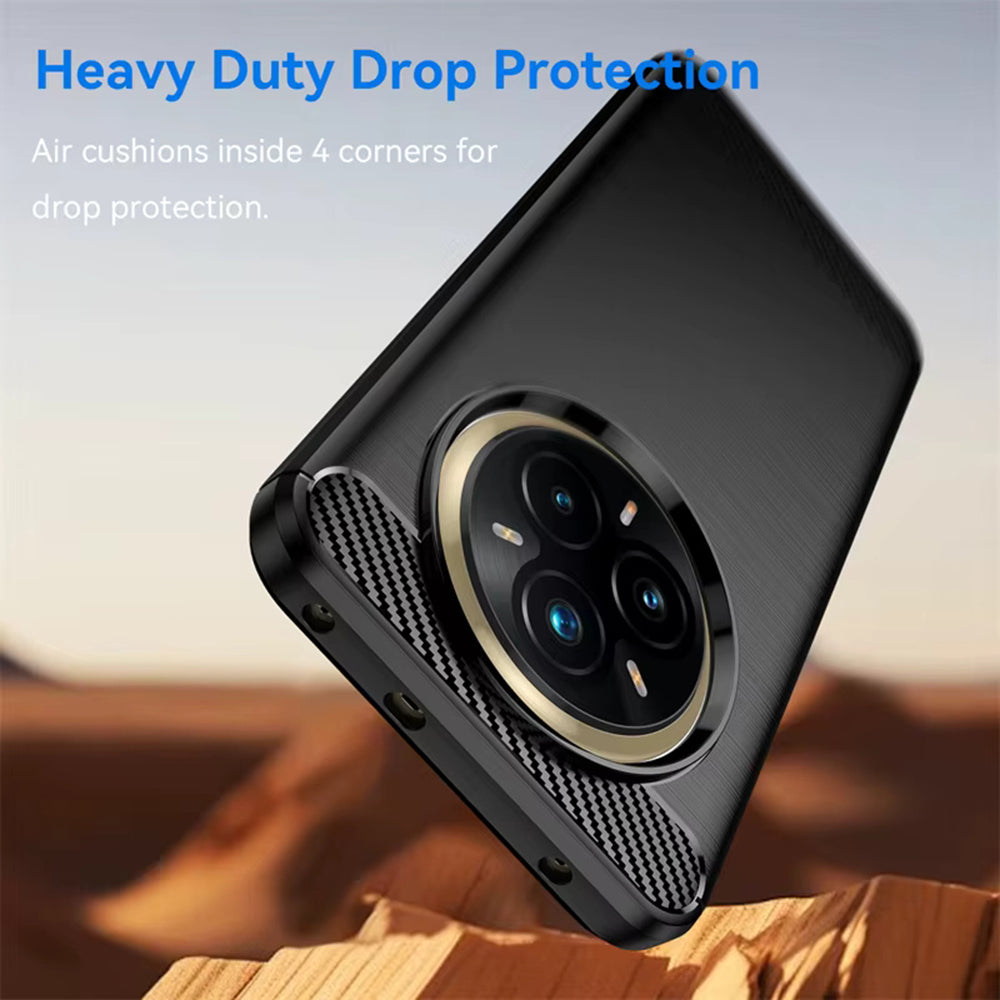 Tok Realme 14 Pro+ készülékhez, Techsuit, karbon, fekete