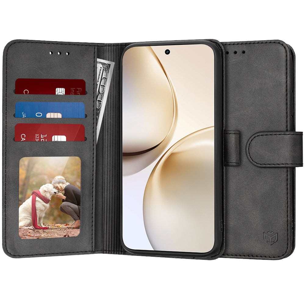Tok Realme 14 Pro+ készülékhez, Techsuit, Diary Book, Fekete