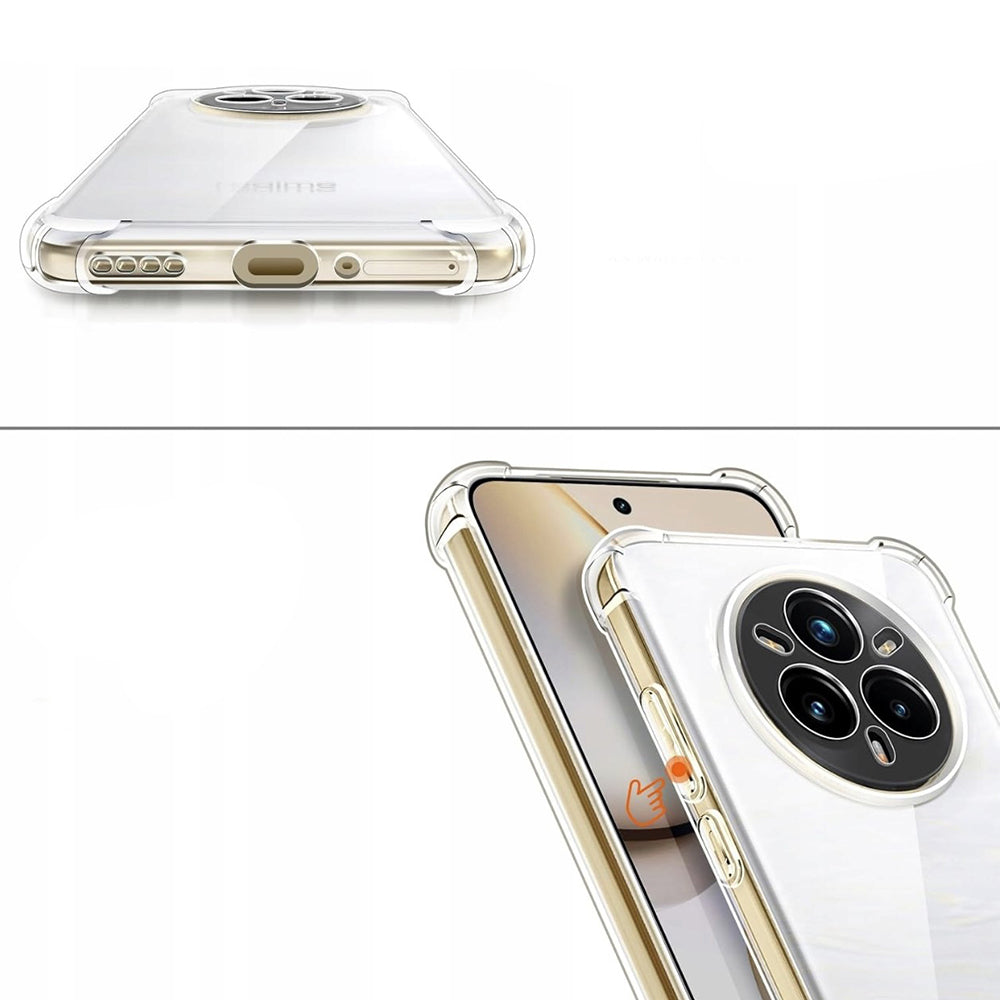 Tok Realme 14 Pro+ készülékhez, Techsuit, ütésálló átlátszó, áttetsző