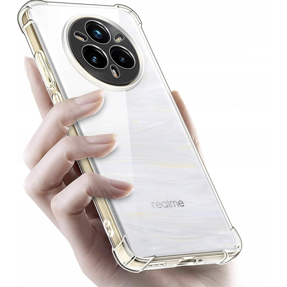 Tok Realme 14 Pro+ készülékhez, Techsuit, ütésálló átlátszó, áttetsző