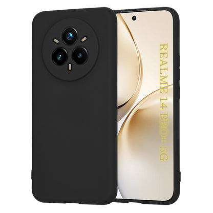 Tok Realme 14 Pro+-hoz, Techsuit, SoftFlex, Fekete