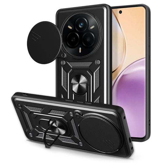 Tok Realme 14 Pro-hoz, Techsuit, CamShield, Fekete