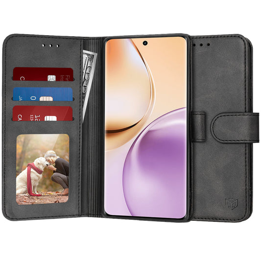 Tok Realme 14 Pro-hoz, Techsuit, Diary Book, Fekete