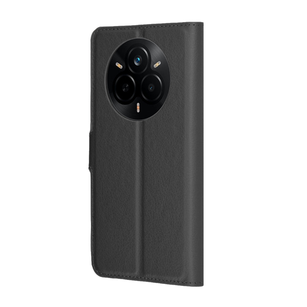 Tok Realme 14 Pro-hoz, Techsuit, bőr folio, fekete