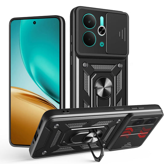 Tok Realme 14T / 14-hez, Techsuit, CamShield, Fekete