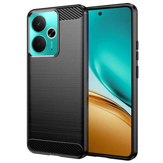 Tok Realme 14T / 14-hez, Techsuit, Karbon, Fekete