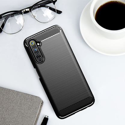 Tok Realme 6 Pro-hoz, Techsuit, Szén, Fekete