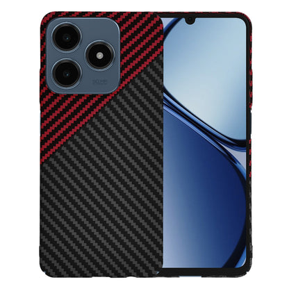 Tok Realme C63 / C61-hez, Techsuit, Carbonite FiberShell, Fekete Piros