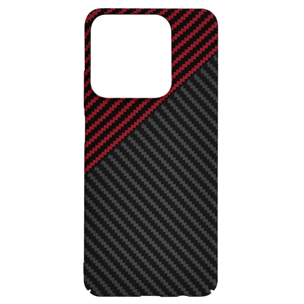 Tok Realme C63 / C61-hez, Techsuit, Carbonite FiberShell, Fekete Piros
