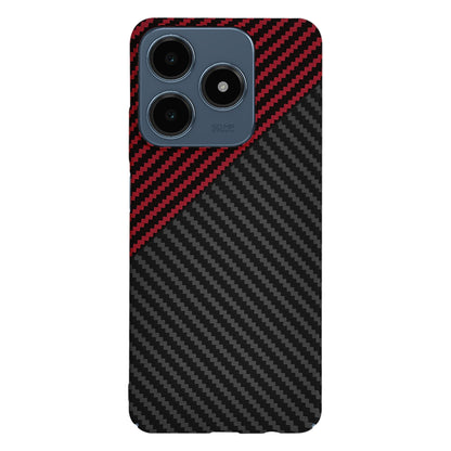 Tok Realme C63 / C61-hez, Techsuit, Carbonite FiberShell, Fekete Piros
