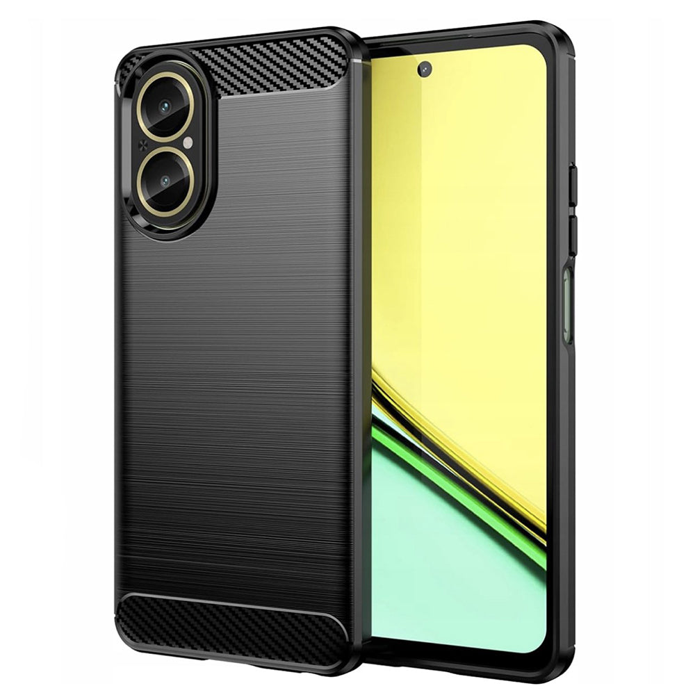 Tok Realme C67 4G-hez, Techsuit, karbon, fekete