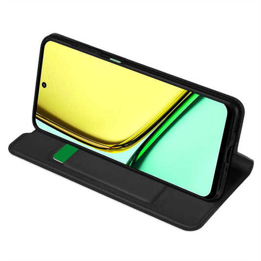 Tok Realme C67 4G-hez, Techsuit, Magskin Book, Fekete