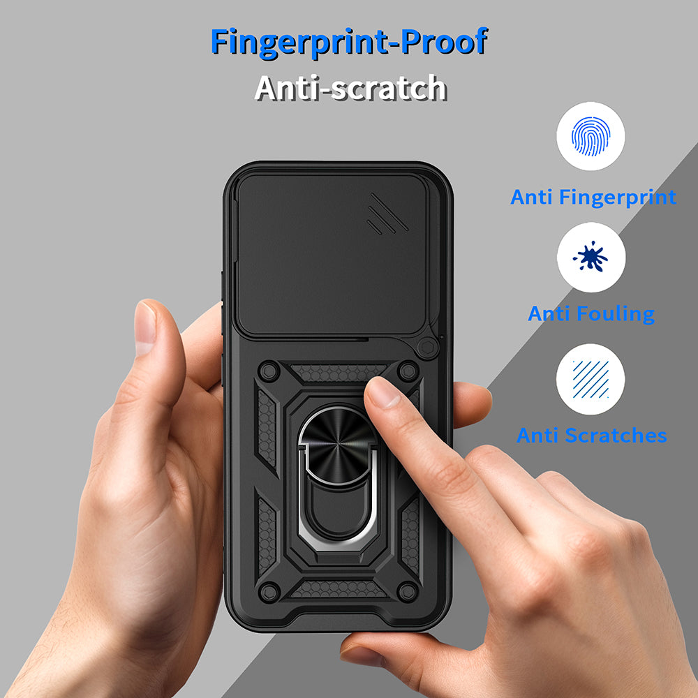 Tok a Realme GT 8 Pro-hoz, Techsuit, CamShield (kerek kamera kivágás), Fekete