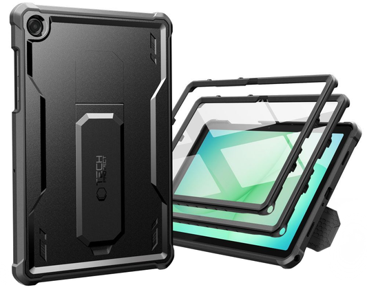 Tok Samsung Galaxy Tab A11+ / Tab A9+ készülékhez, Tech-Protect, Kevlar Pro, Fekete