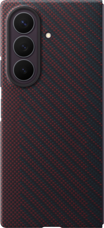 Tok Samsung Galaxy Z Fold8 Ultra F976-hez, Carbon Magnet Case, Piros EF-KF976SREGWW