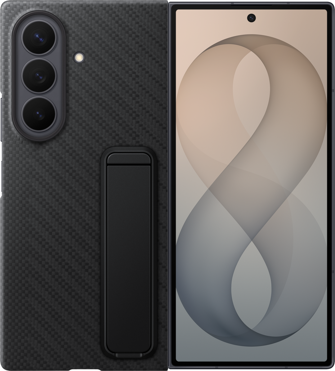 Tok Samsung Galaxy Z Fold8 Ultra F976-hez, Carbon Standing, Fekete EF-XF976SBEGWW