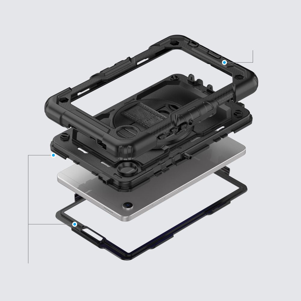 Tok Samsung Galaxy Tab A11+ / Tab A9+ készülékhez, Tech-Protect, Solid360, Fekete