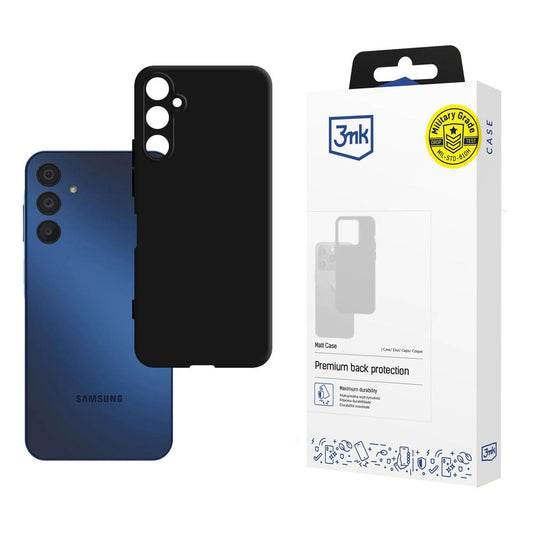 Tok Samsung Galaxy A15 5G A156 / A15 A155, 3MK, Matt fekete