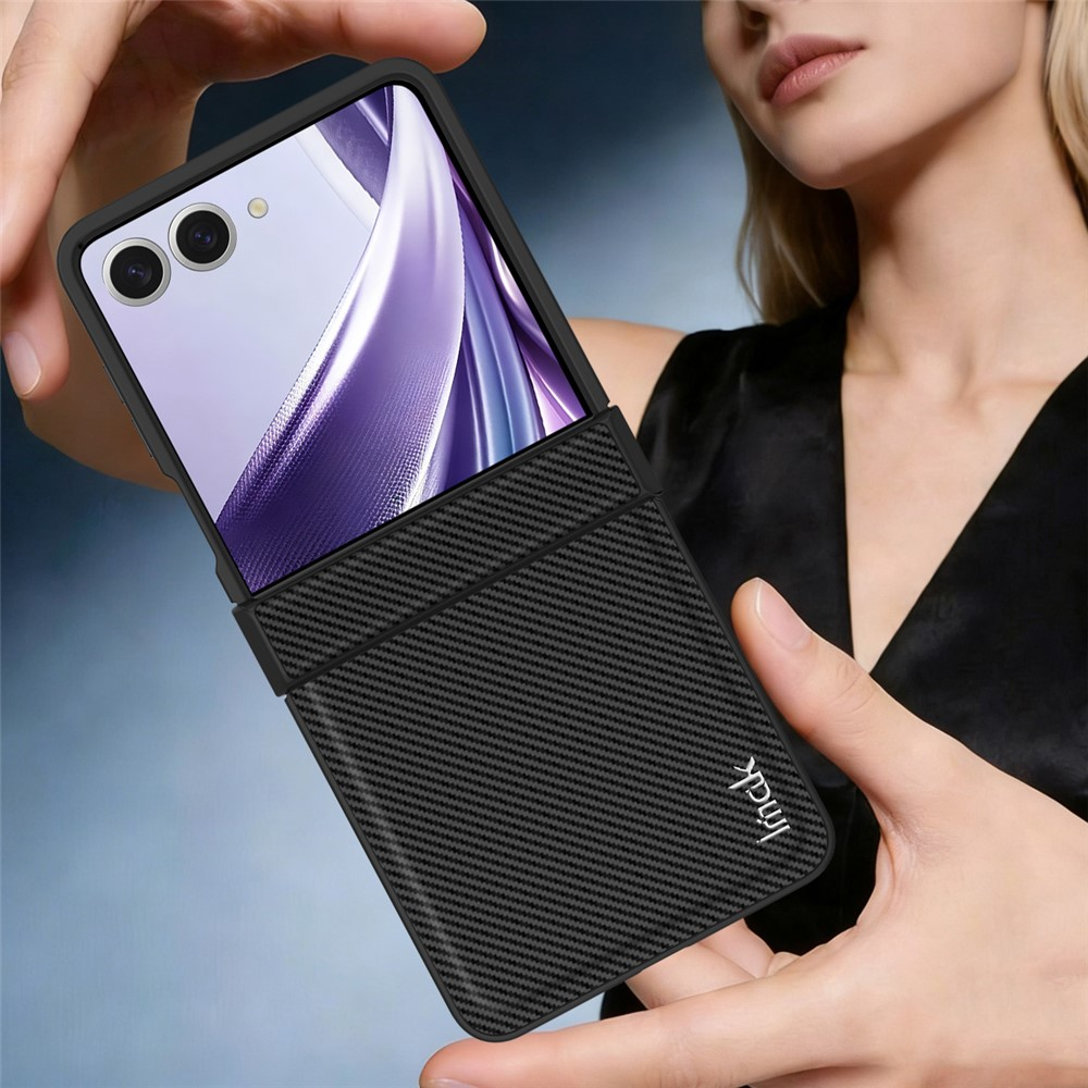 Tok Samsung Galaxy Z Flip8 F776-hez, Imak, karbon, fekete