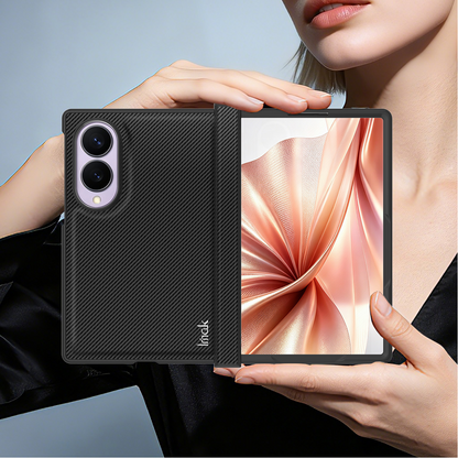 Tok Samsung Galaxy Z Fold8 F971-hez, Imak, karbon, fekete