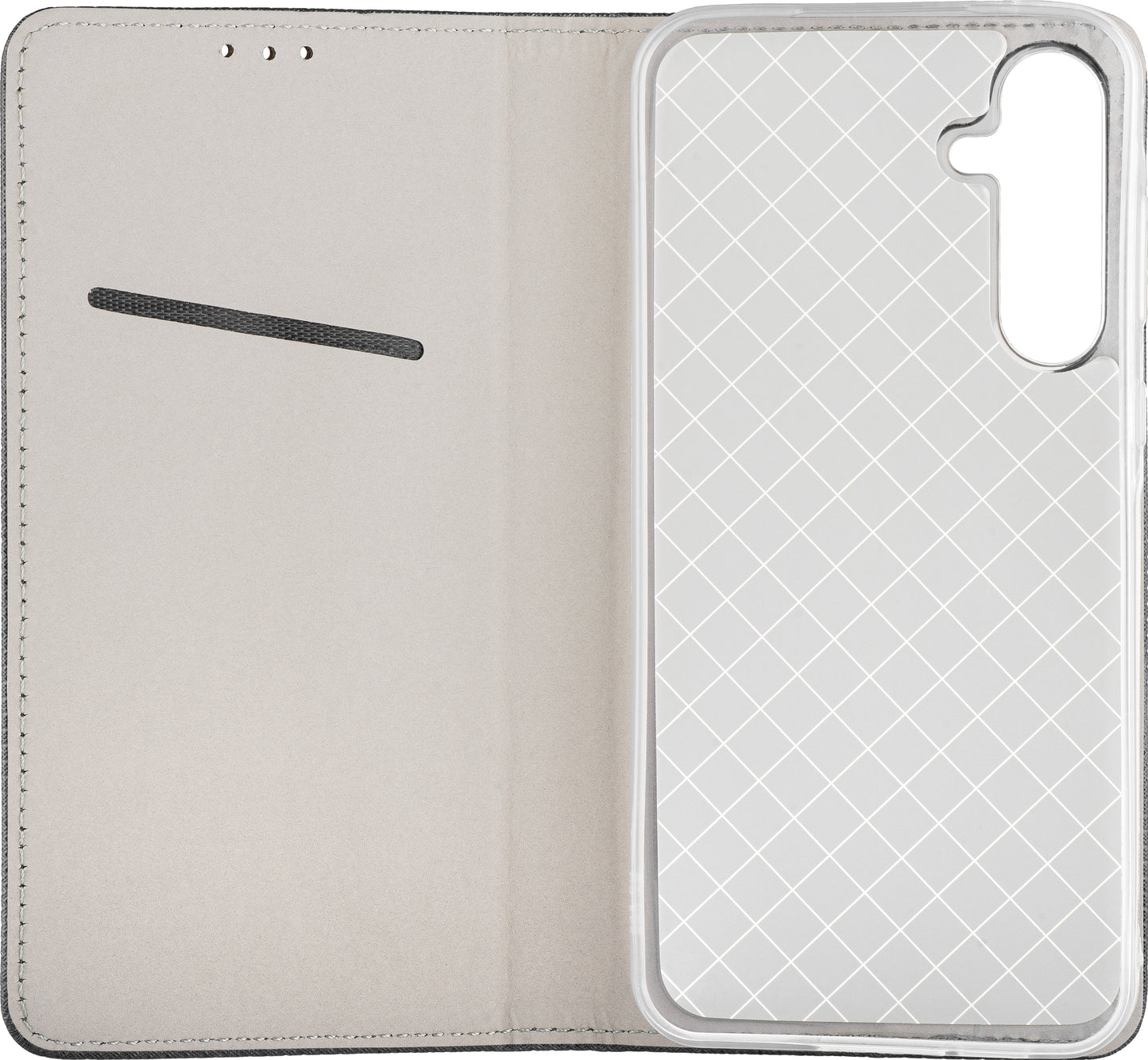 Tok Samsung Galaxy M16 M166 / A16 5G A166 / A16 4G A165 készülékhez, OEM, Smart Magnet, Fekete