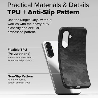 Tok Samsung Galaxy A56 A566 / A36 A366 készülékhez, Ringke, Onyx Camo, Fekete