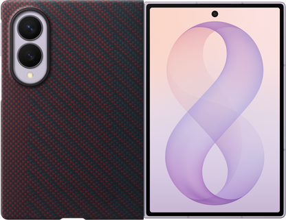 Tok Samsung Galaxy Z Fold8 F971-hez, Carbon Magnet Case, Piros EF-KF971SREGWW