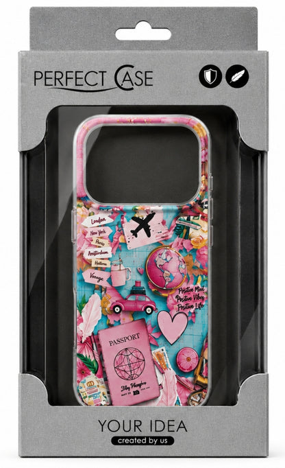 Tok Samsung Galaxy A07 5G A076 / A07 4G A075 készülékhez, Perfect Case, Dreamora Pink Flight, Többszínű