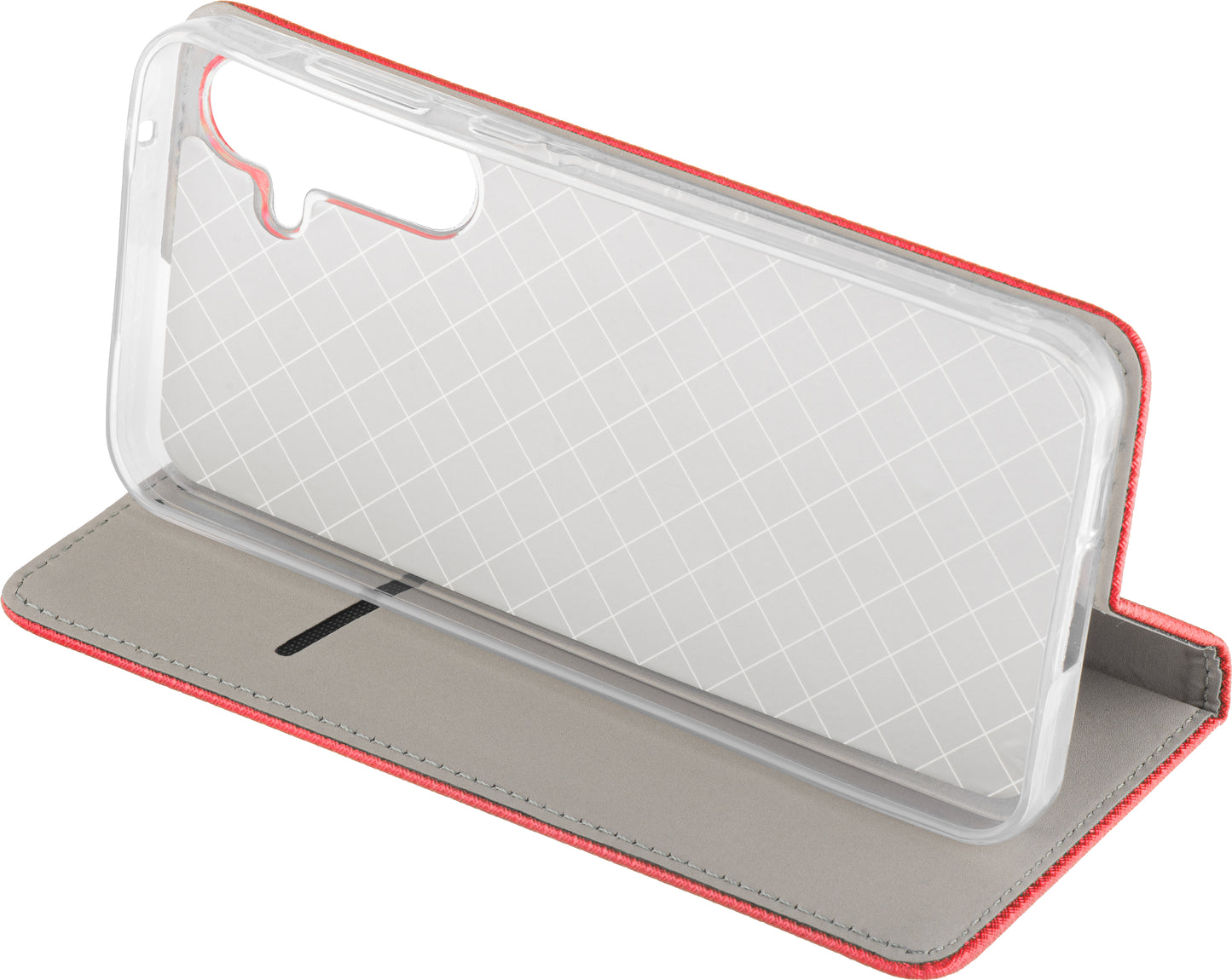 Tok Samsung Galaxy A26 A266-hoz, OEM, Smart Magnet, Piros