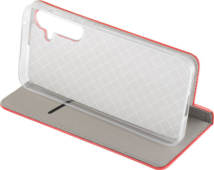 Tok Samsung Galaxy A26 A266-hoz, OEM, Smart Magnet, Piros